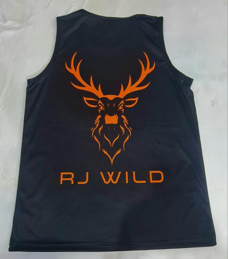 Black and Orange Tank Top